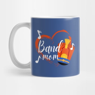 Marching Band Mom Shako Heart Mug